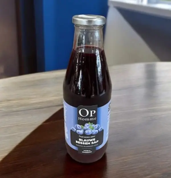 Natuurlijke blauwe bessensap (750 ml)